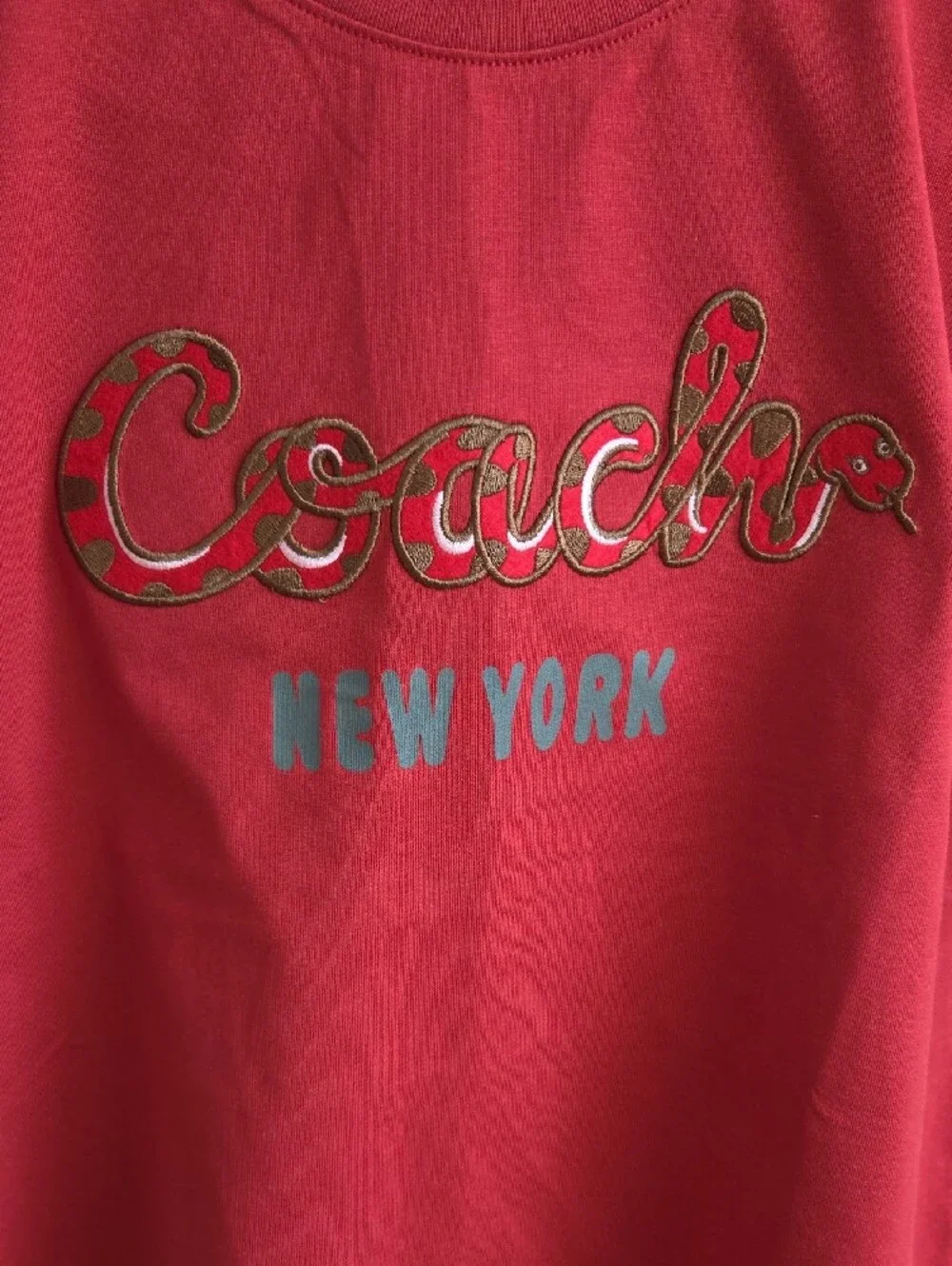 Coach Red Logo Short Sleeve Tee
